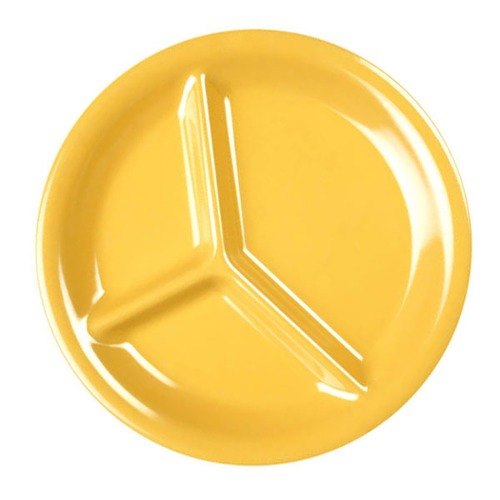Colored compartment plate - Yellow