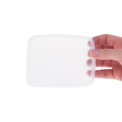 Disposable rectangular lid for Flex Bowls