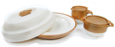 Thermal insulated bowl - mug - dome and base