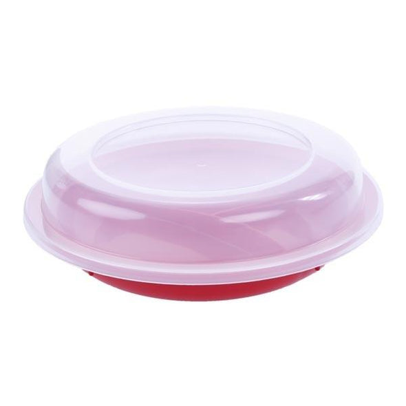 Adaptive dining plate with plastic lid