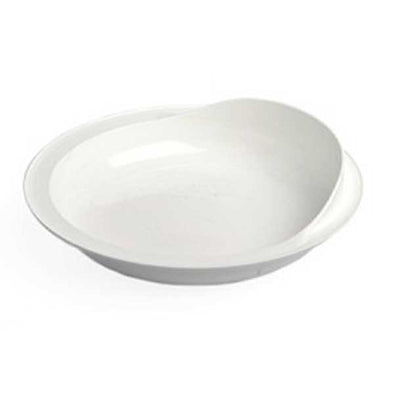 Independence Scoop Plate with Rim, White